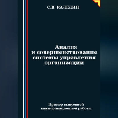 Анализ и совершенствование системы управления организации (Сергей Каледин)